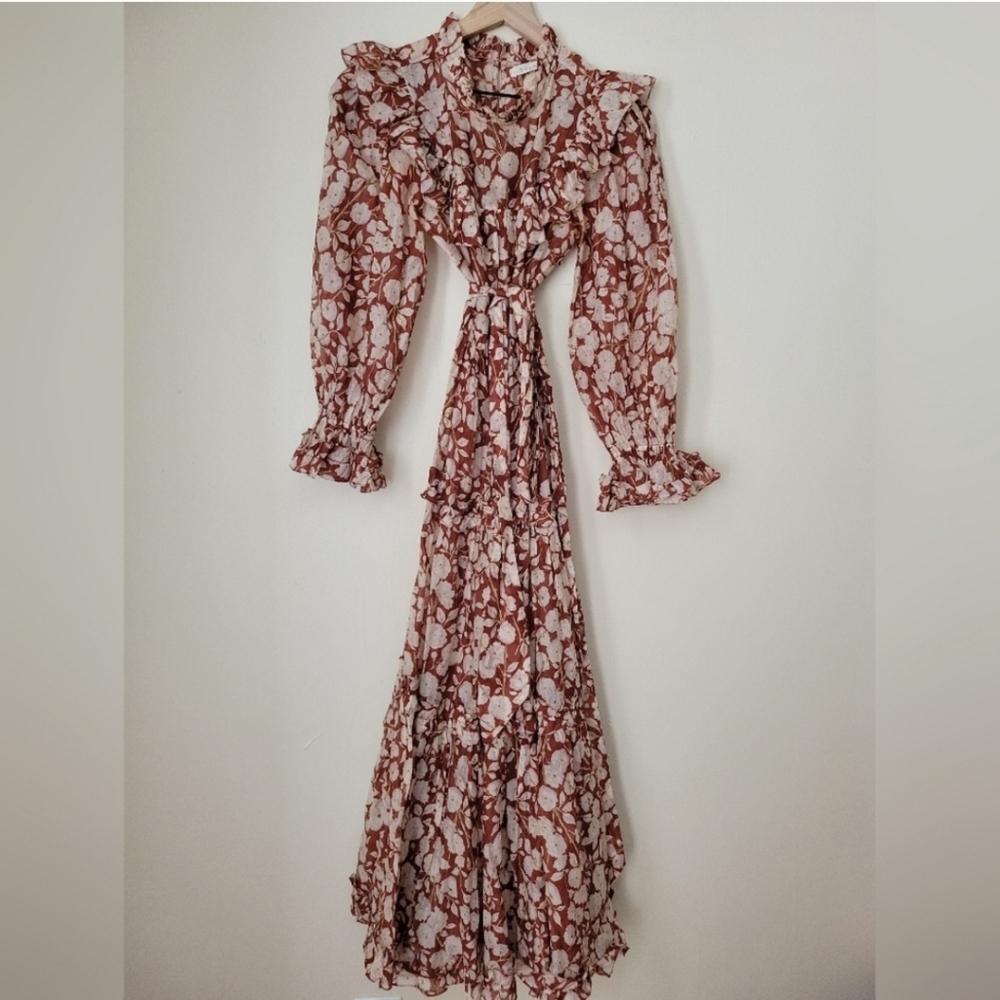 Doen Caramel dress in Red Ambridge Floral, sz s - Picture 6 of 15
